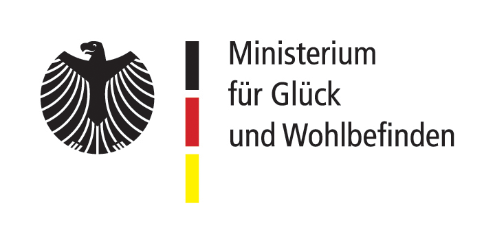 Logo Ministerium für Glück und Wohlbefinden